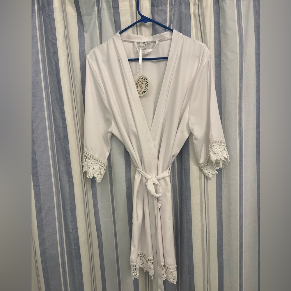 White Silk Robe